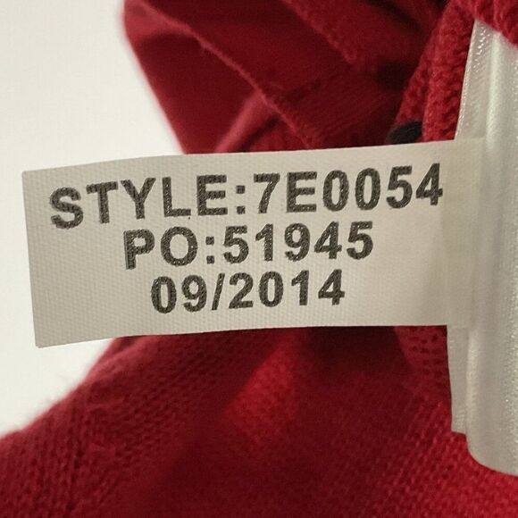 NWT Vineyard Vines Ruffle Front Cardigan Red Girls Large (14), 100% Cotton - Picture 11 of 11